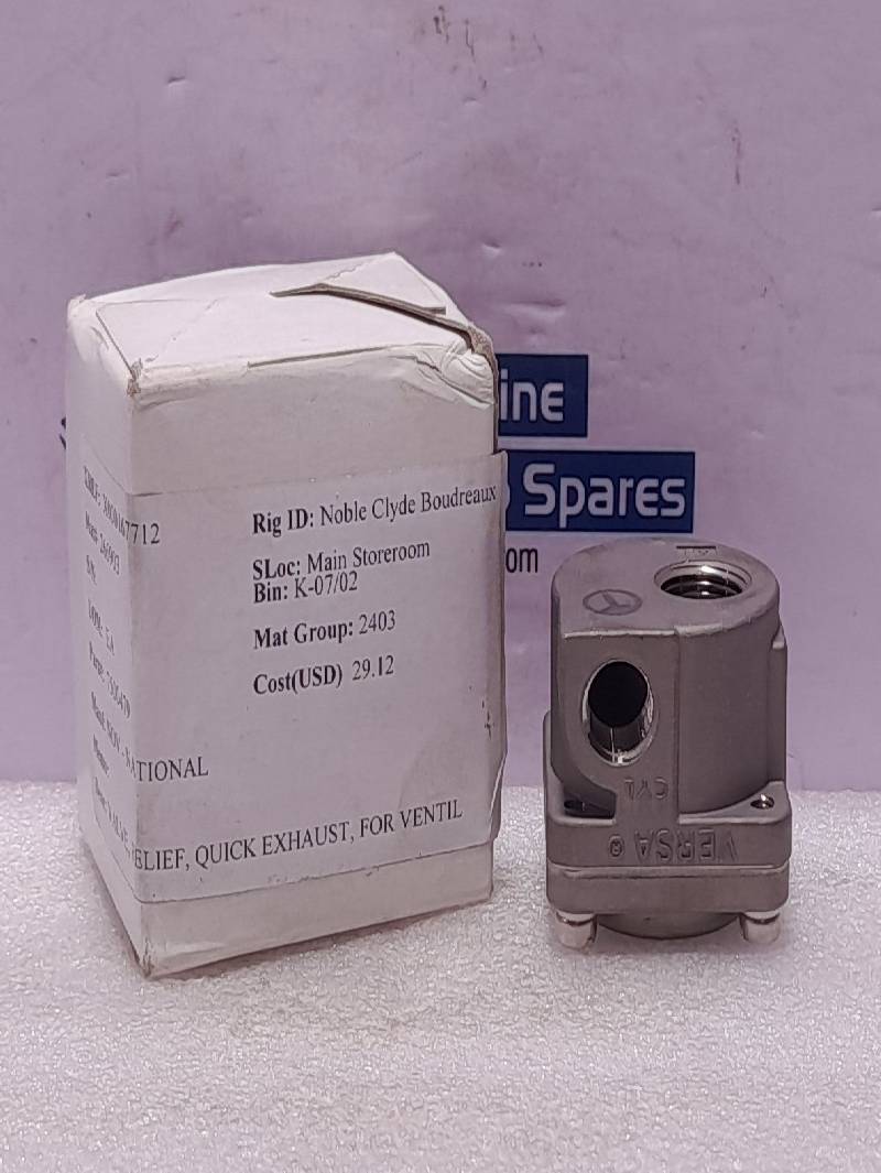 Versa QE-3-316 Quick Exhaust Valve NOV 7500479 QE3316