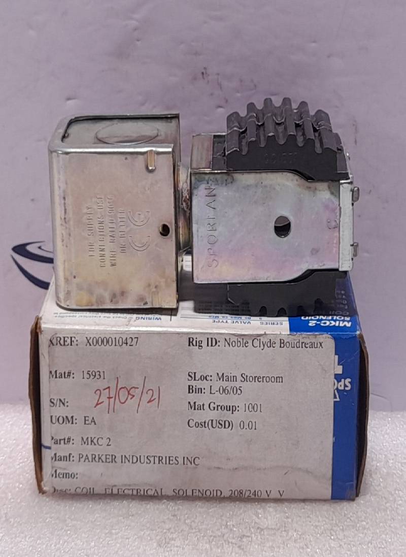 Sporlan MKC-2 Solenoid Coil 24V 50-60 Cy 15W MKC2 311710