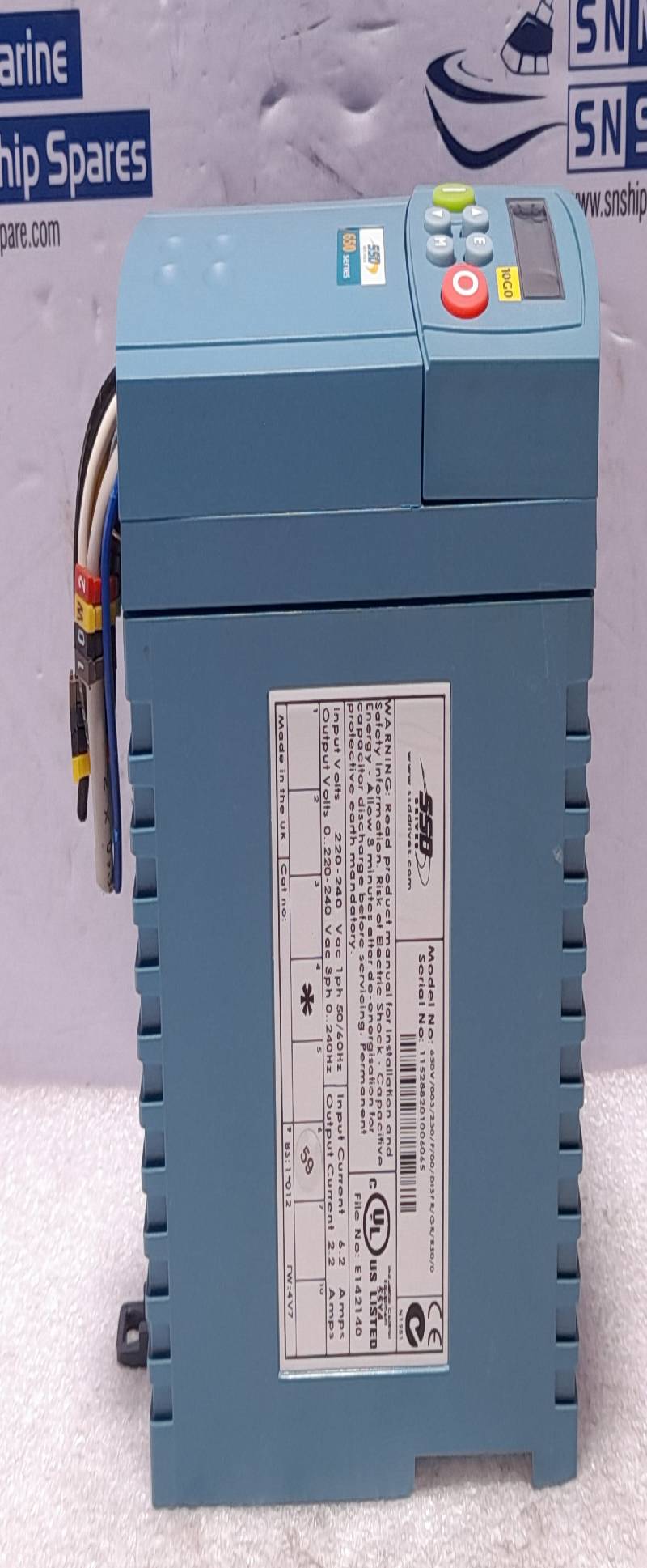 SSD 650V/003/230/F/00/DISPR/GR/RS0/0 AC Drive 650 Series