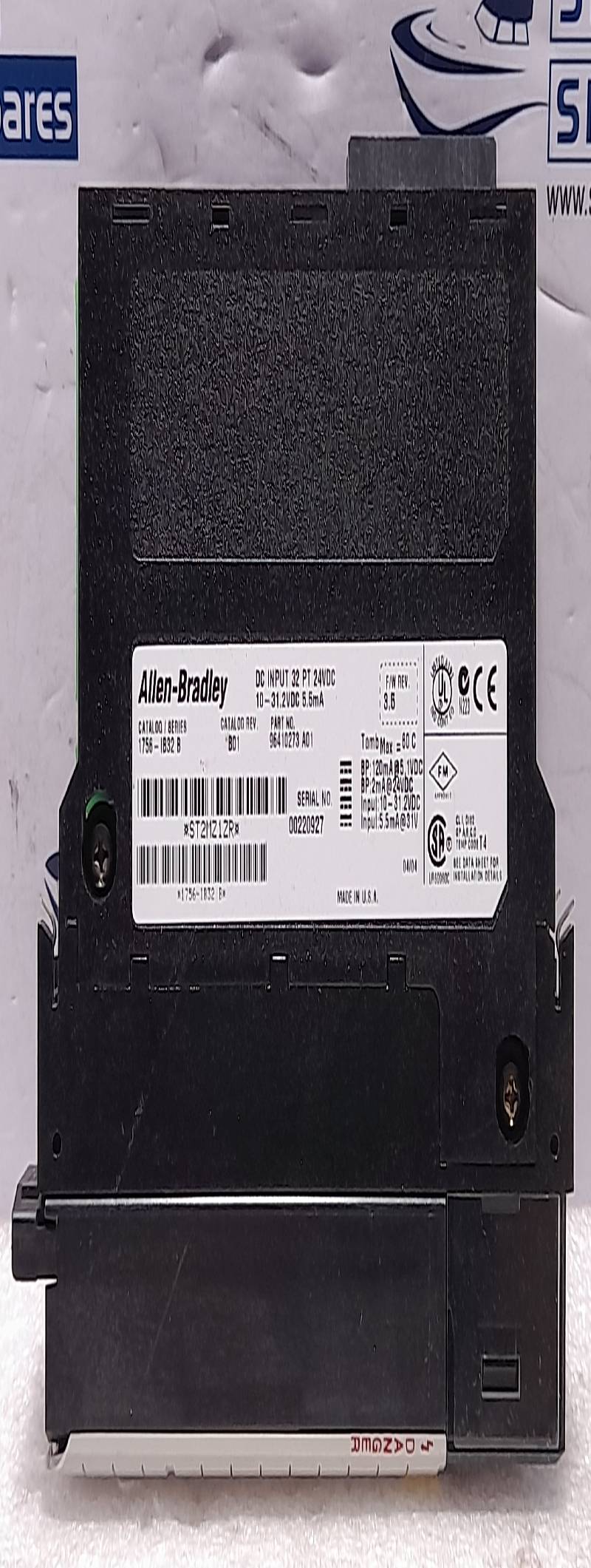 Allen Bradley 1756-IB32 Ser B DC Input 32PT 24VDC B01 96410273 A014