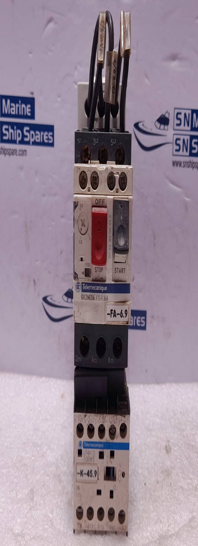 Telemecanique GV2ME06/1-1.6A Circuit Breaker With LP4K12 10BW3 Contactor 24VDC