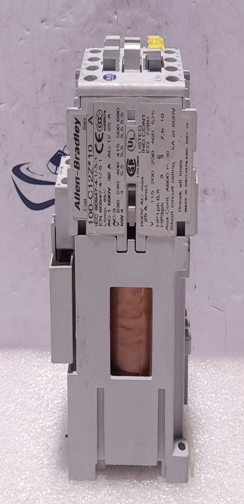 Allen Bradley 100-C12Z*10 Ser A Contactor 24VDC With 100-FSV55 Ser A Surge Suppressor