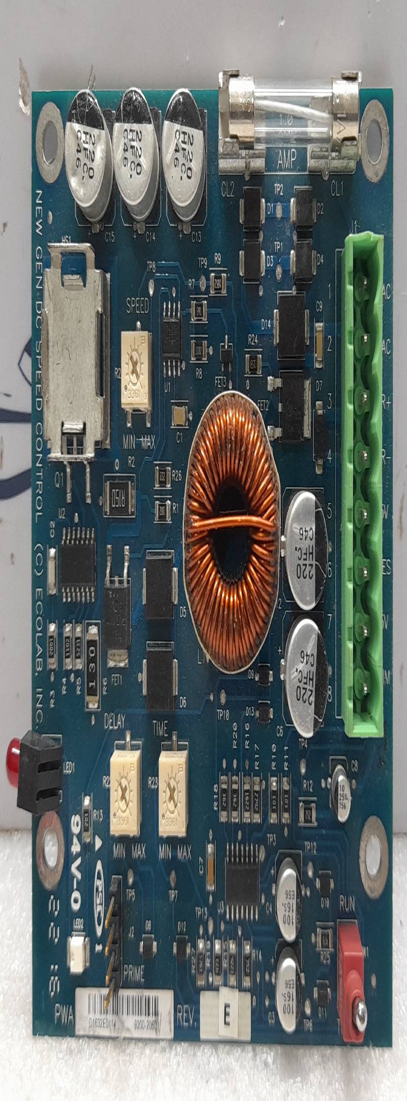 Ecolab PWA 9200-2060 Rev E New Gen DC Speed Control PCB PWB 9200-2061 Rev C