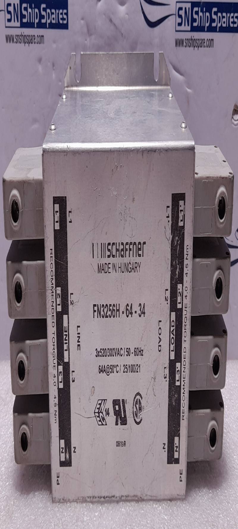 SCHAFFNER FN3256H-64-34 EMC Power Line Filter 3*520/300VAC/50-60Hz