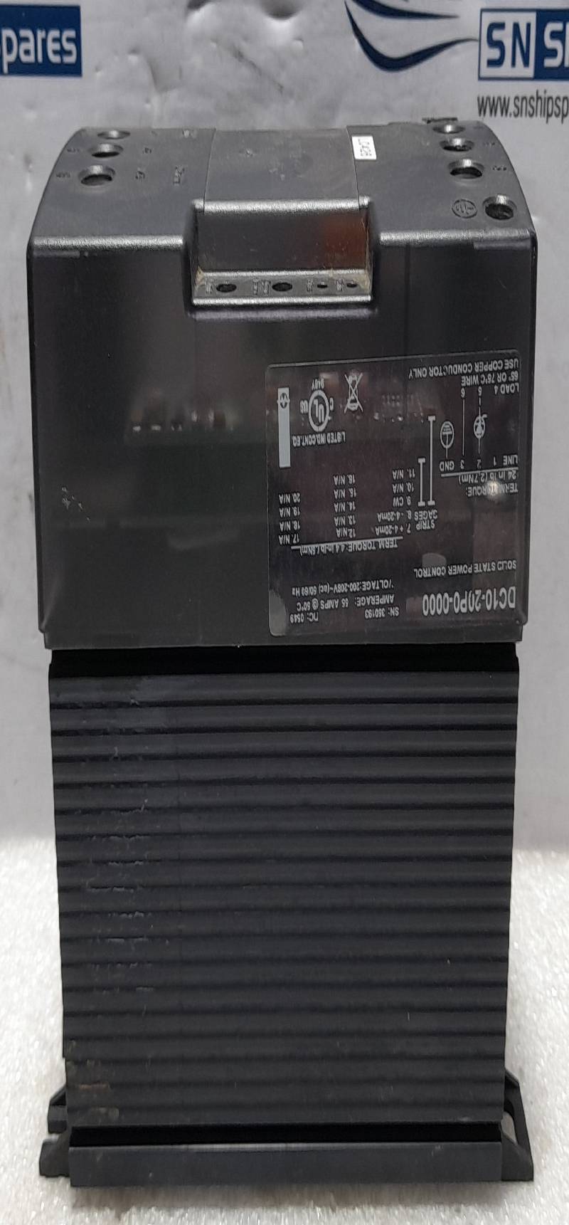 WATLOW DIN-a-mite DC10-20P0-0000 Solid State Power Control Voltage: 200-208V~(ac) 50/60Hz