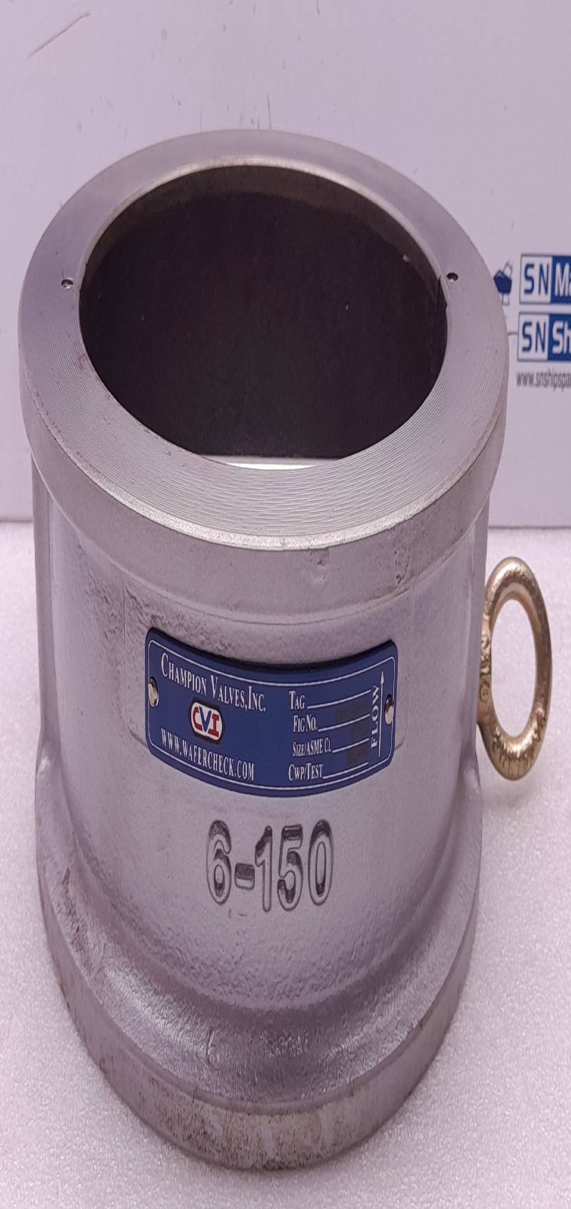 Champion Valves CVR15-CSPX-R Dual Plate Wafer Check Valve 6” 150 Sunbelt Supply 6G150SPF201