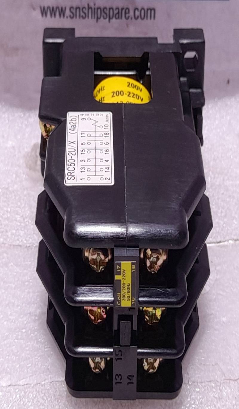 Fuji Electric SRC50-2U/X Auxiliary Relay (4a2b) 200V 50Hz 200-220V 60Hz