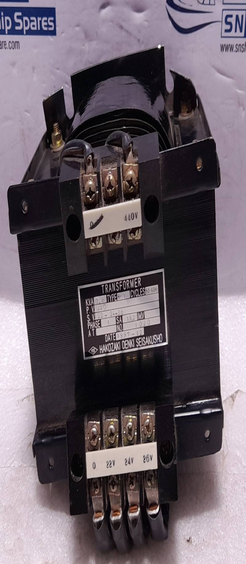  HAKOZAKI DENKI SEISAKUSHO HDS H-1 Transformer Cycles 50-60Hz PHASE1