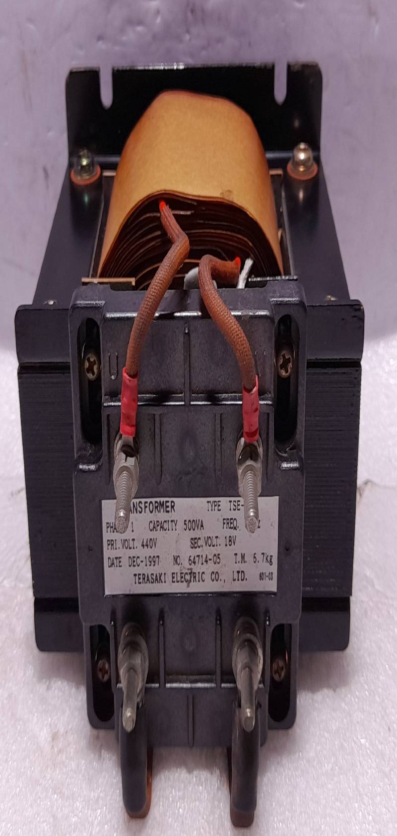 Terasaki Electric TSE-50L Current Transformer PHASE1 500VA 60Hz 440V-18V