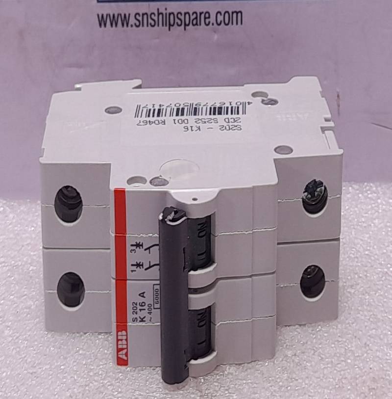 ABB S202-K16 Miniature Circuit Breaker 16A 2CD S252 001 R0467