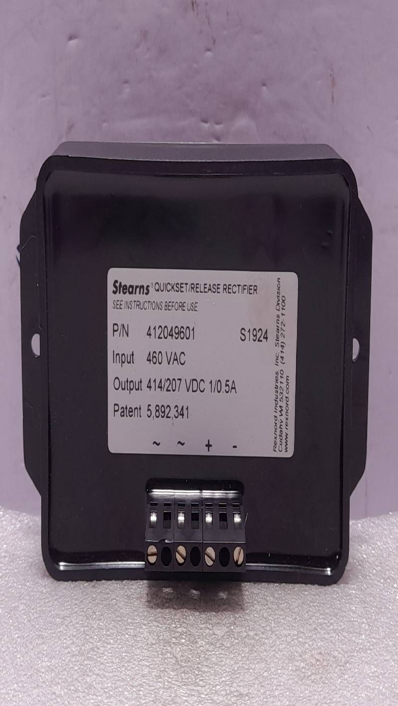 Stearns 412049601 Quickset/Release Power Rectifier