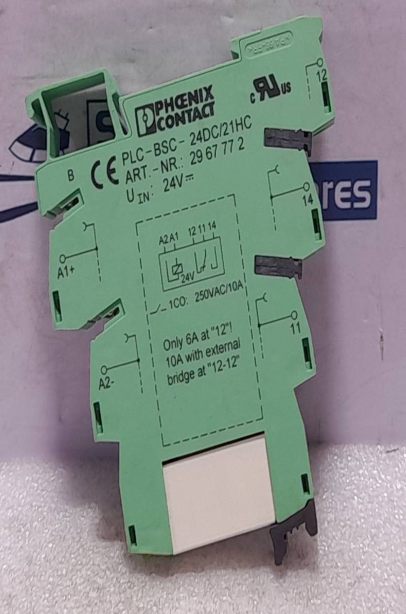 Phoenix Contact PLC-BSC-24DC/21HC High Current PLC Relay 24VDC 29 67 77 2