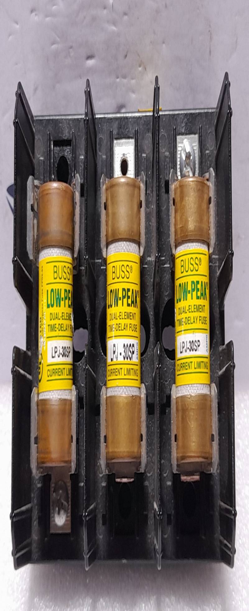 Bussmann J60030-3S Fuse Block 600V-30A BUSS LPJ-30SP Time-Delay Fuse