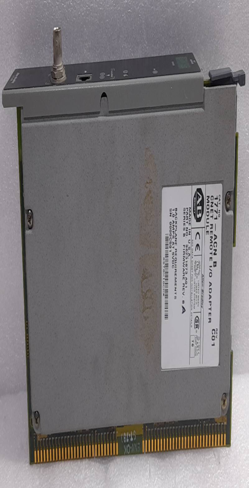 Allen Bradley 1771-ACN B CNET REMOTE I/0 ADAPTER MODULE Rev C01 96231873 A01