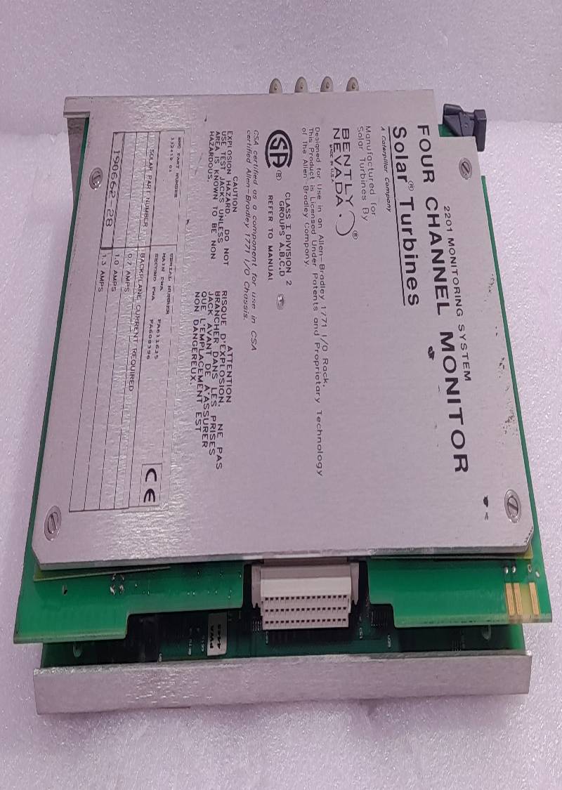 BENTLY NEVADA 190662-28 Solar Turbines 2201 Four Channel Monitoring System