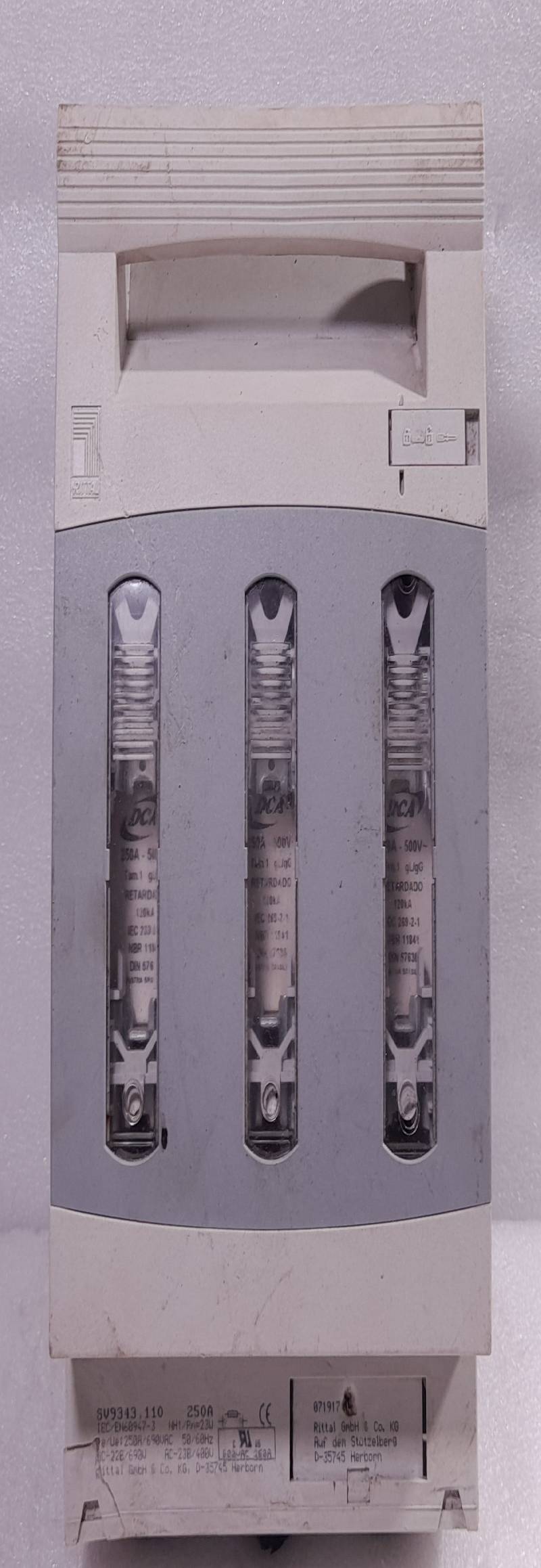 RITTAL SV9343.110 Fuse Switch Disconnector 250A Ie/Ue: 250A/690VAC 50/60Hz
