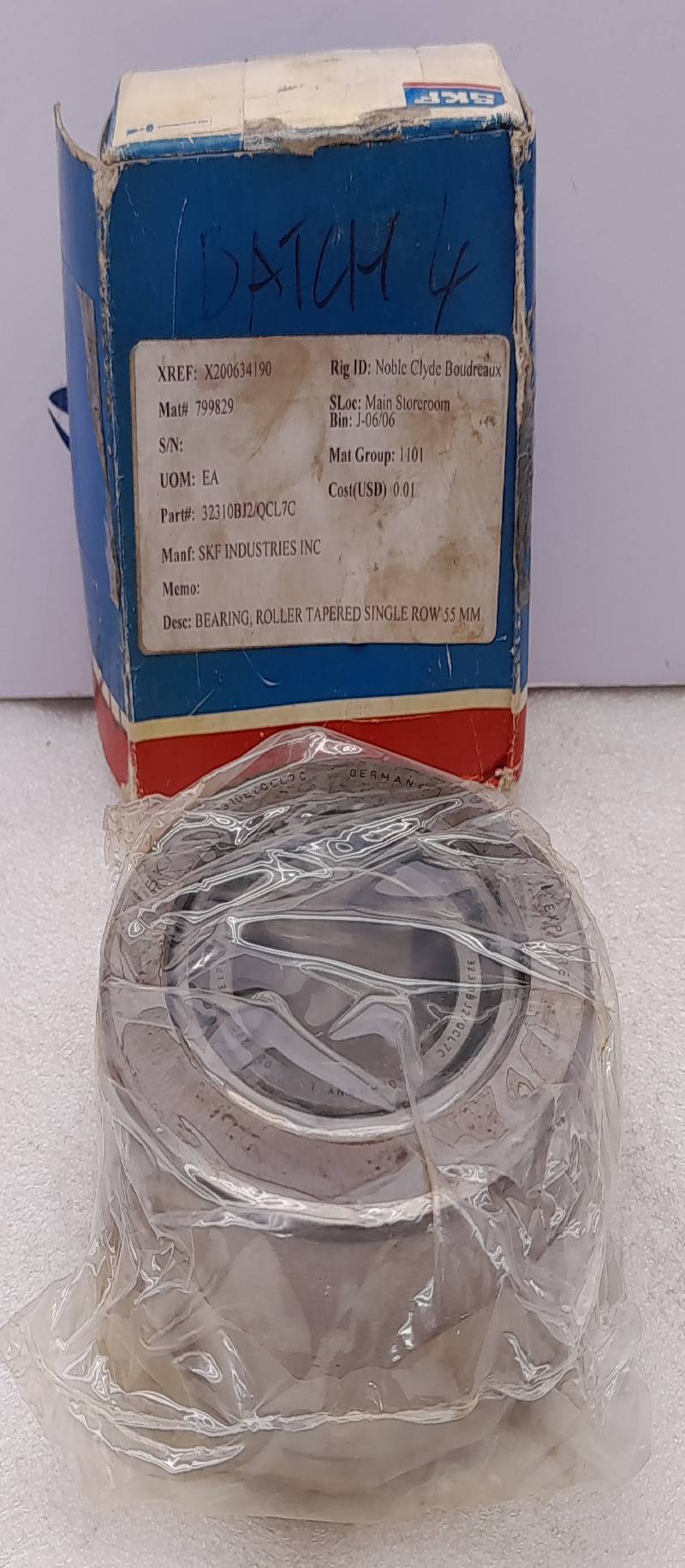 SKF 32130B/QCL7C Single Row Tapered Roller Bearing 32310 BJ2/QCL7C