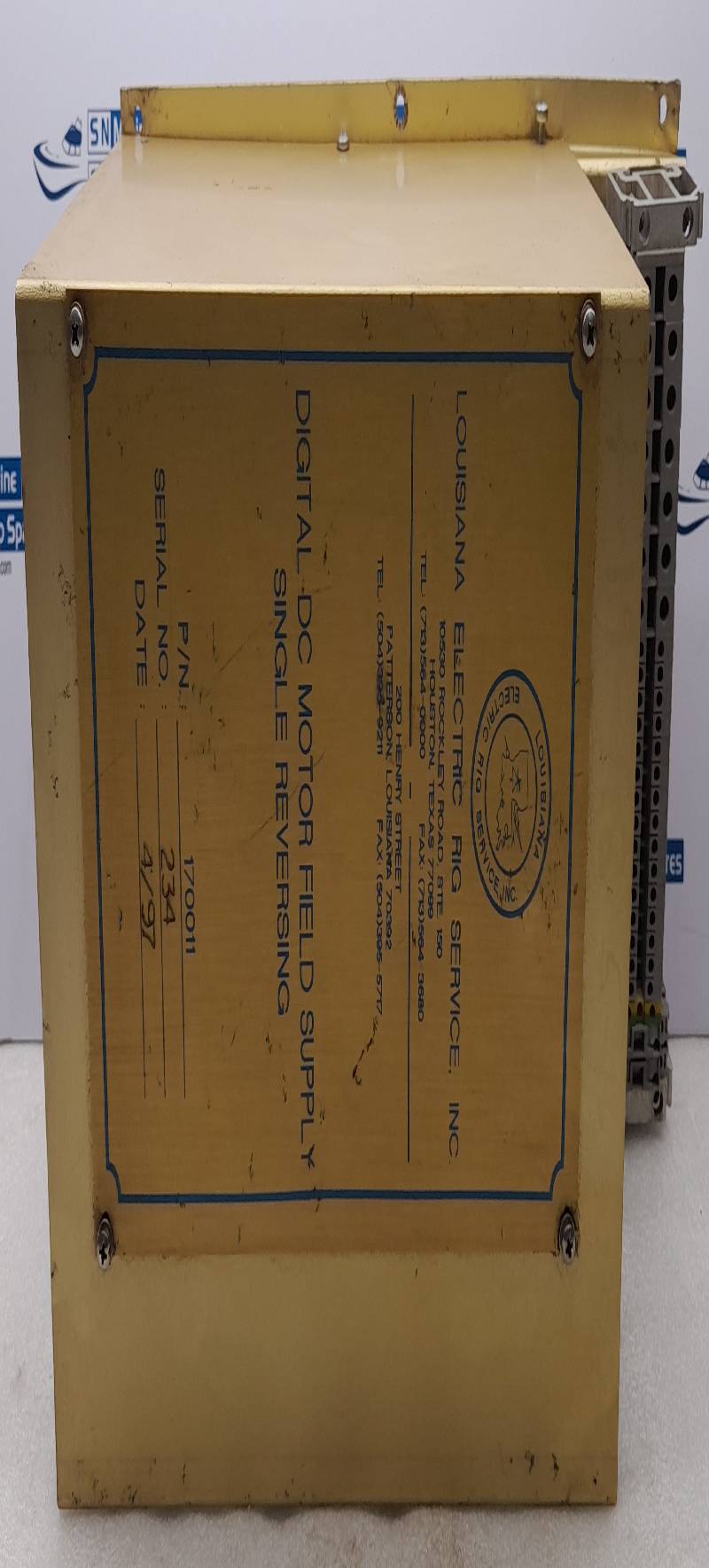 LOUISIANA ELECTRIC 170011 Digital DC Motor Field Supply Single Reserving