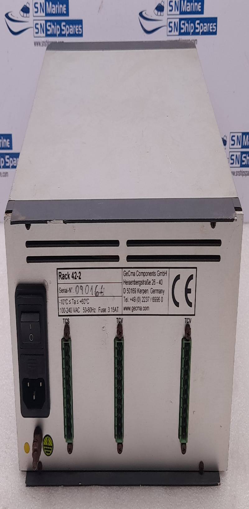 GeCma Components Rack 42-2 Deck Computer Unit 100-240VAC 50-60Hz Fuse: 3.15AT