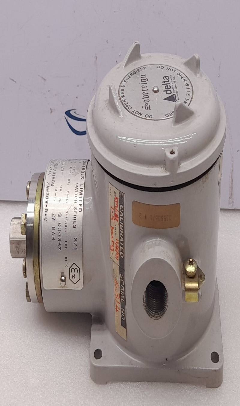 Delta Control H/S21/R2/DCB/3 Flameproof Pressure Switch IP65 0.4 to 2.5 Bar