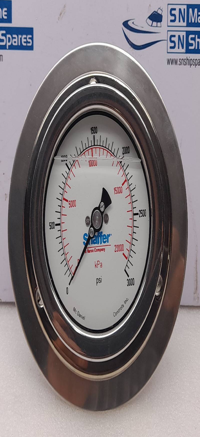 McDaniel Controls 0-3000 PSI 0-20000 kPa Pressure Gauge ½”NPT NOV 20012207