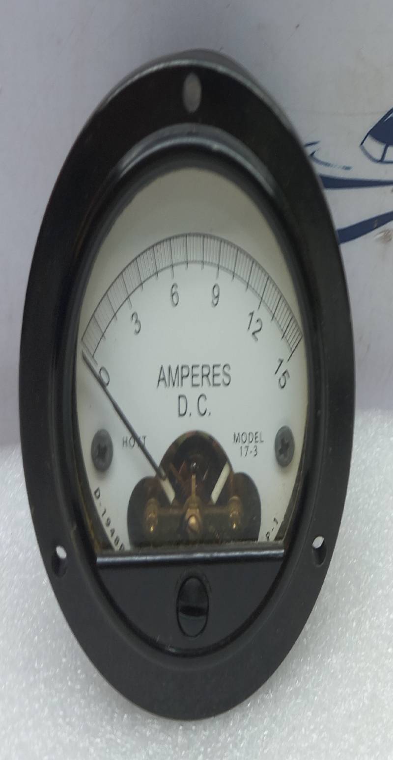 Hoyt Electrical 940LBCP1054 Analog DC Ammeter 0-15A Model 17-3