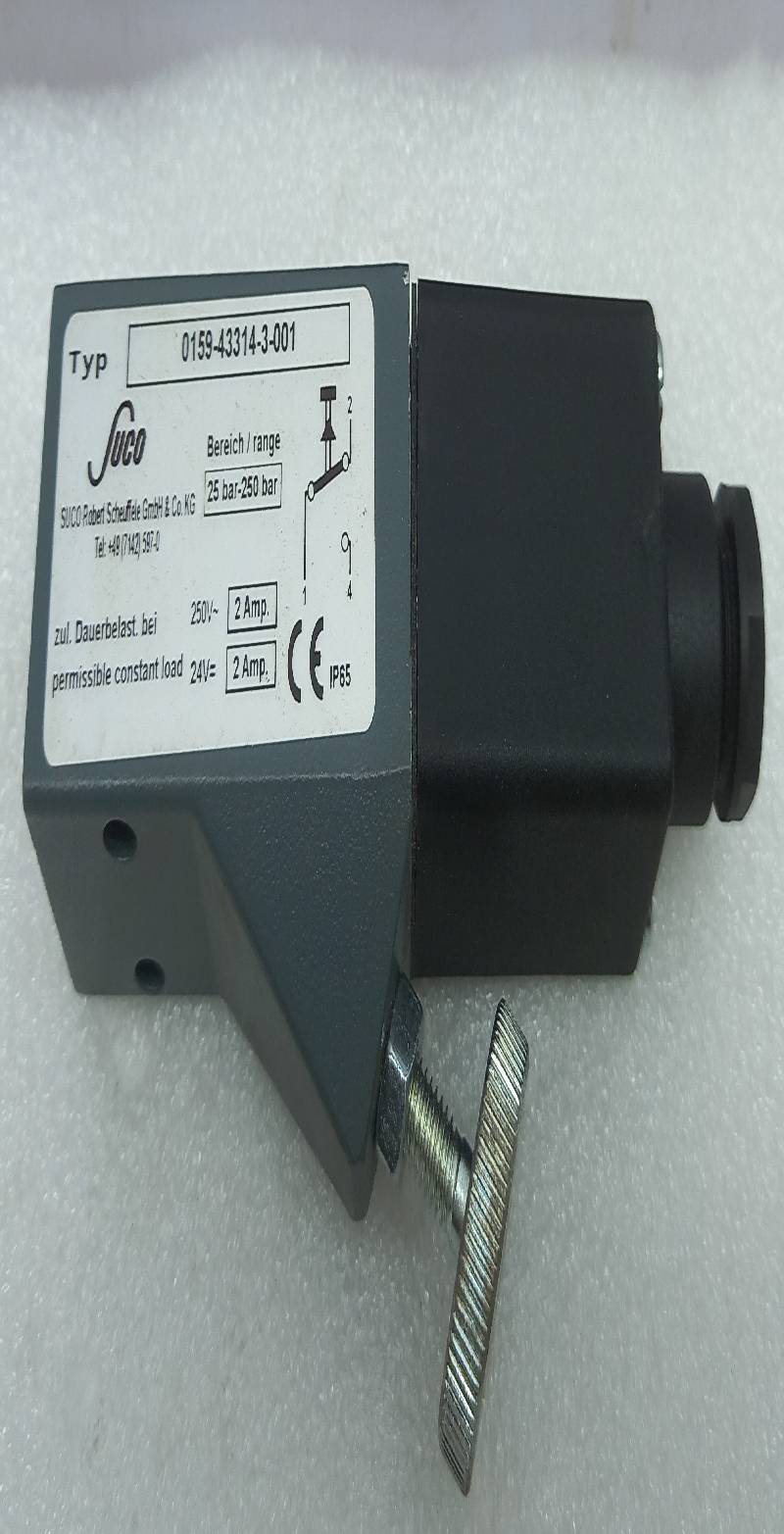 Suco 0159-43314-3-001 Piston Pressure Switch 25bar-250bar 250V