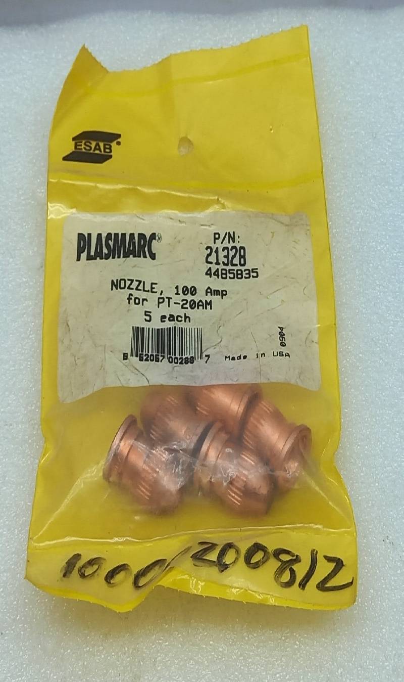 Esab 21328 Plasmarc Nozzle 100Amp 5Pcs In Lot