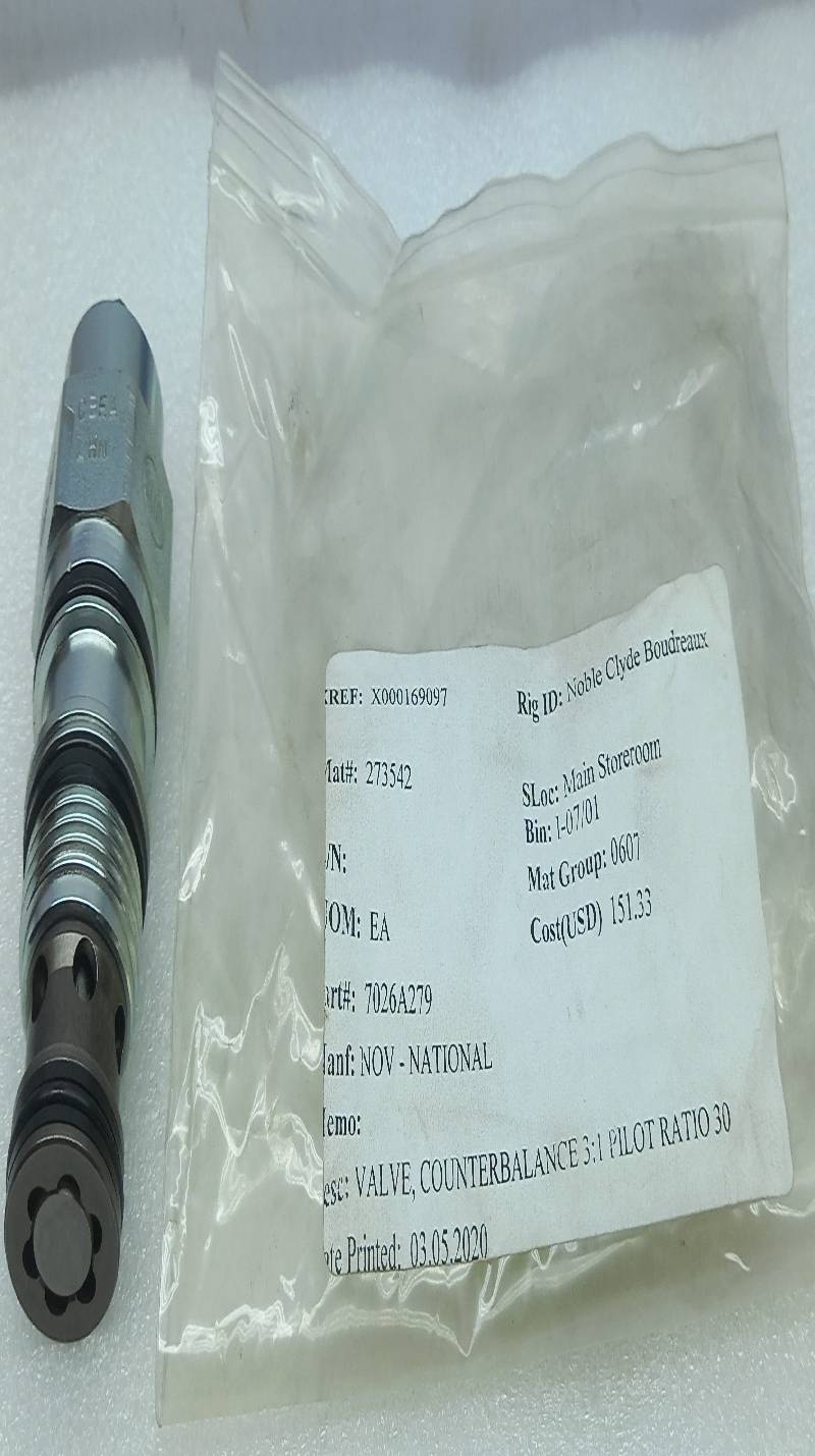 Sun Hydraulics CBEALHN Pilot Counterbalance Valve Ratio 3:1 NOV 7026A279