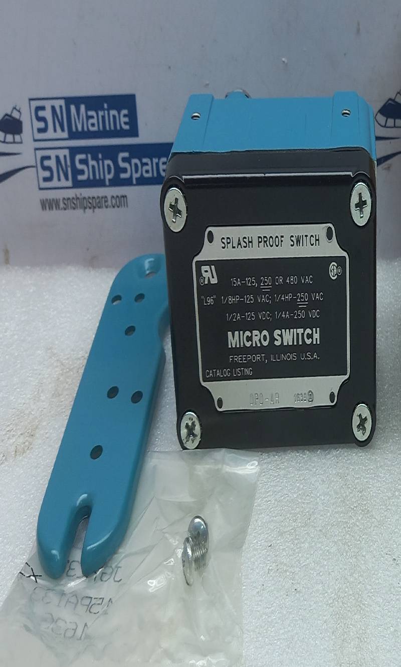 Honeywell OPD-AR Splash Proof Switch 15A-125, 250 Or 480 VAC