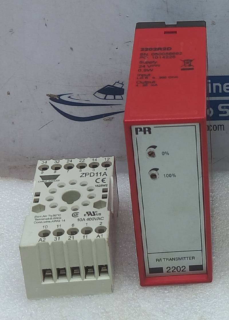 PR 2202R2D R/I Transmitter Supply: 24V 0,9W With Carlo Gavazzi ZPD11A 10A 400VAC