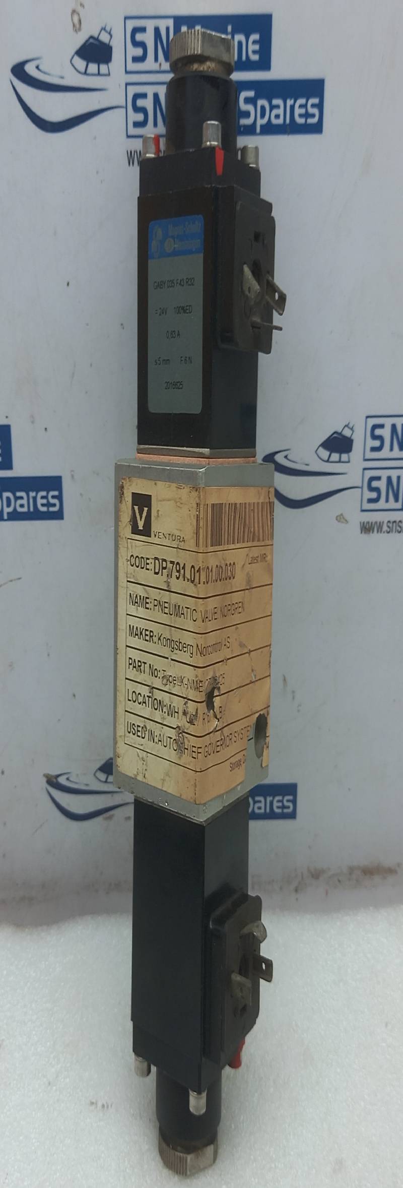 Konsberg Norcontrols X-NME127-23425 Pneumatic Valve Norgren GABY035F43R32