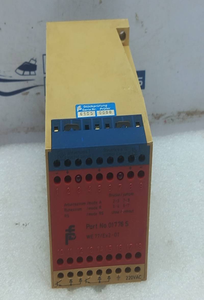 Pepperl Fuchs 01776 S Switch Amplifier WE77/Ex2-OT