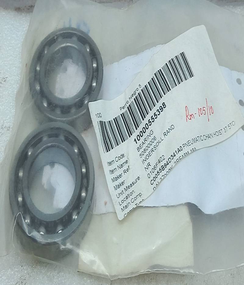 Ingersoll Rand 50800006 Bearing MTK 16006 5080-0006 2PCs In Lot
