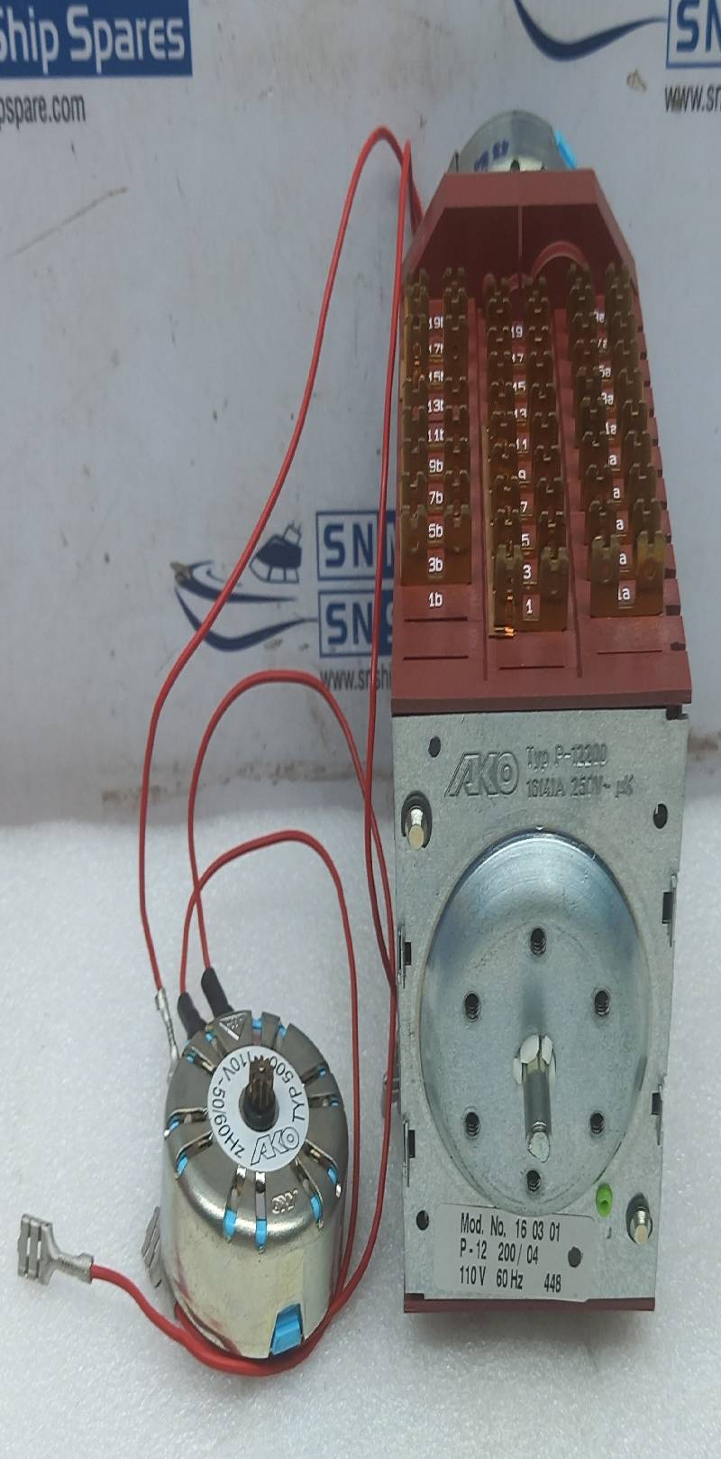 AKO P-12200 Timer Cycle 120V 50/60Hz 16 03 01 Alliance Laundry F160301P 16(4)A 250V~