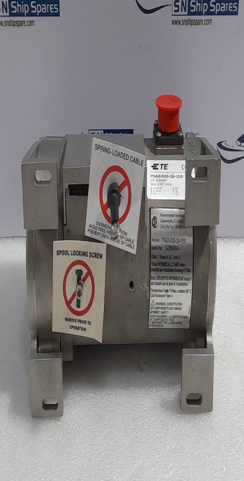 TE PT9420-0350-324-1510 String Potentiometer Celesco Transducer PT942003503241510