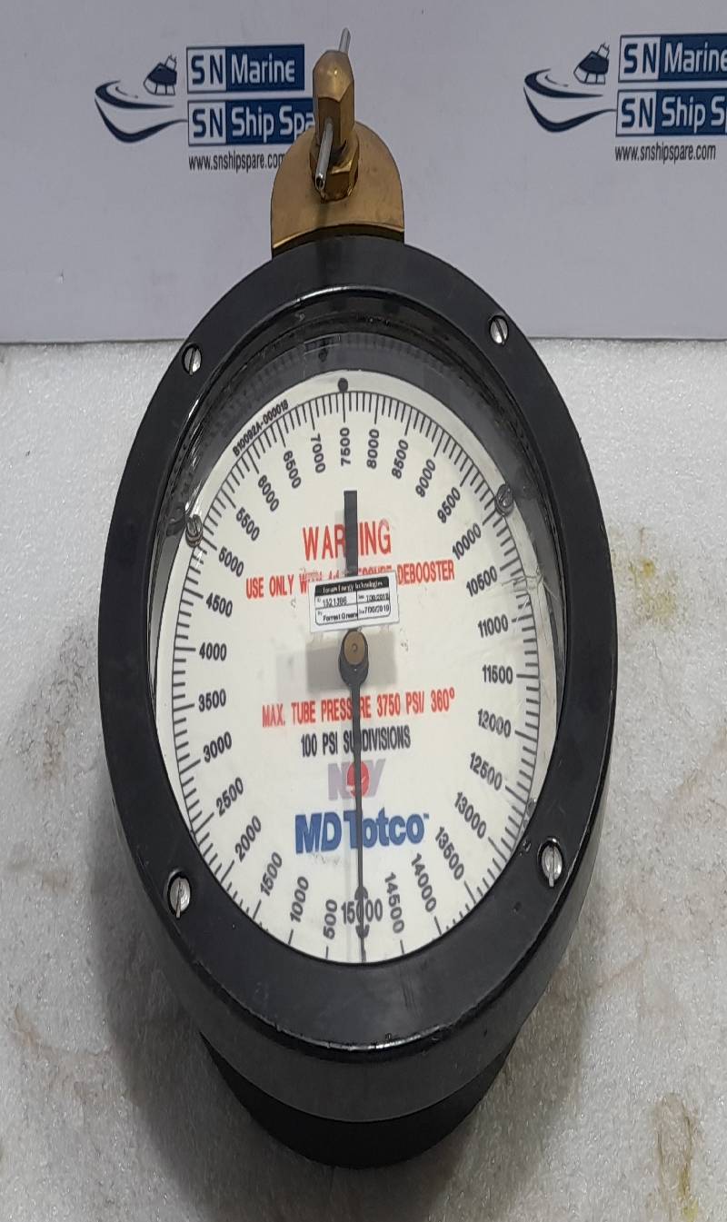 Martin Decker Totco B10092A-000018 NOV 10128436-001 Pressure Gauge 0-15000