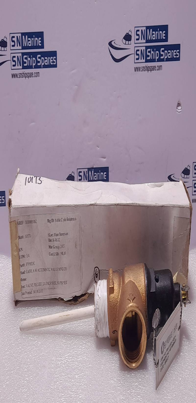 Cash ACME FVMX-5C Ser 4 Relief Valve Size 1In Thermostat Extension 5In Set 150 PSI 210◦F