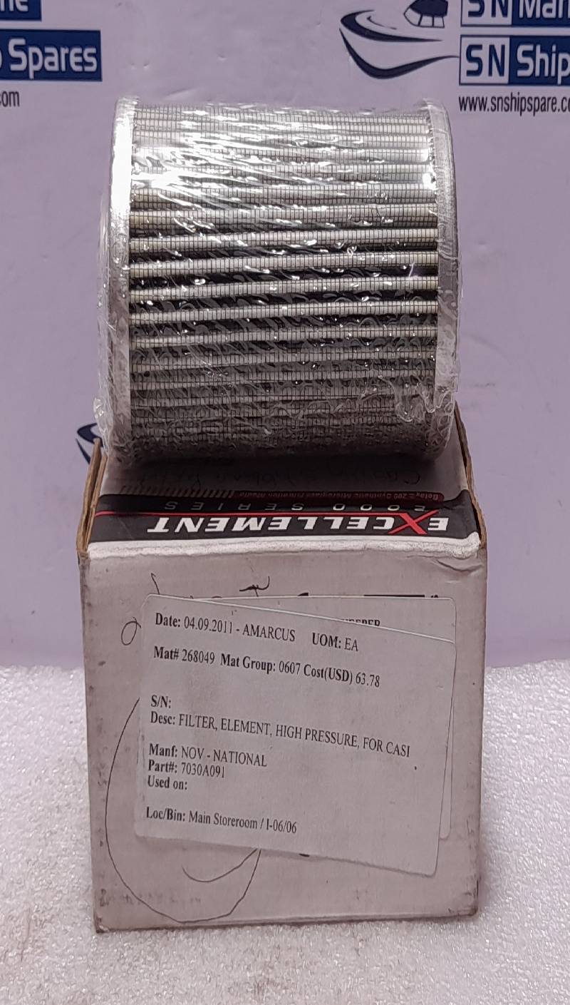 Schroeder Excellement 2000 Series AZ10 NOV 7030A091 Filter Element High Pressure 