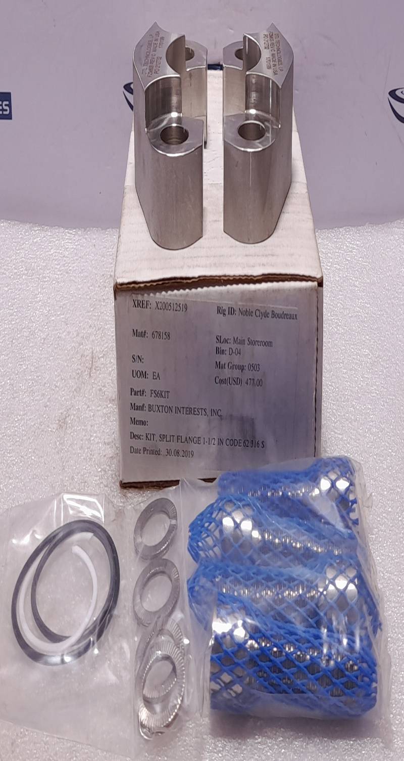 DTL FS6KIT Rev D 1-½” Code 62 Kit Buxton FS6KIT Split Flange Kit FZM6S Rev C