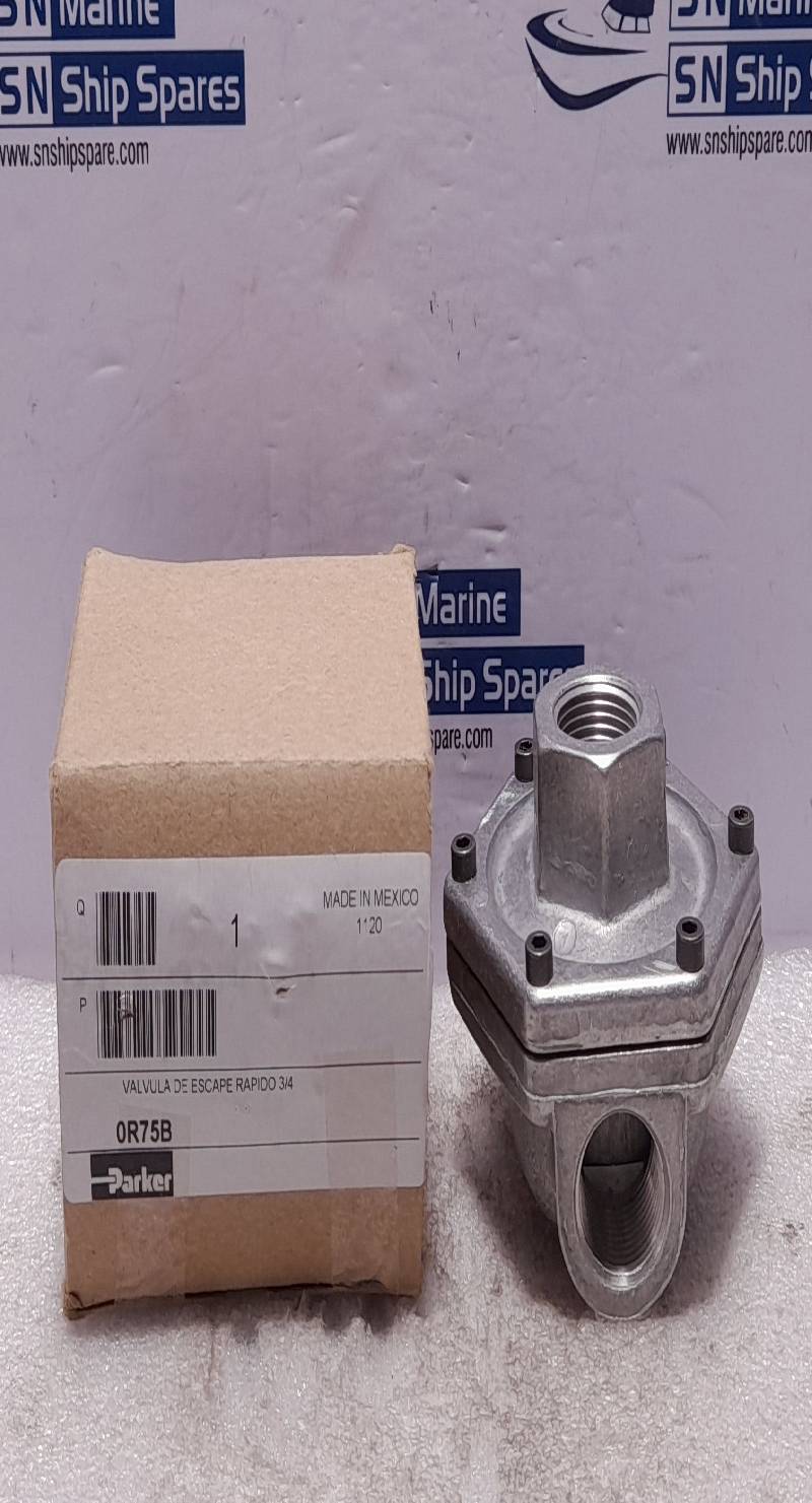 Parker Schrader Bellows 0R75B Quick Exhaust Valve Max PSI 150
