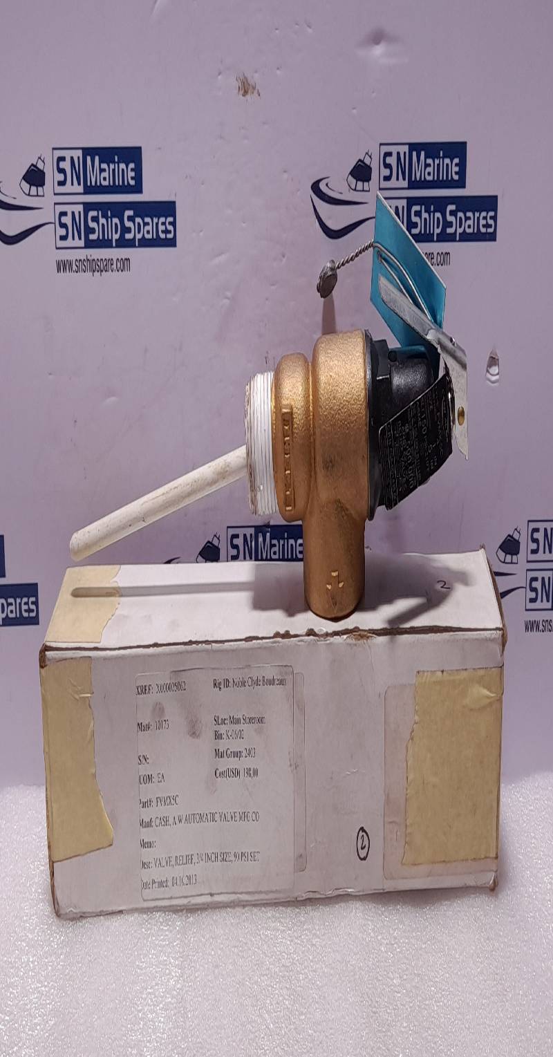 Cash ACME FVMX-5C Ser 4 Relief Valve Size 1In Thermostat Extension 5In Set 150 PSI 210◦F