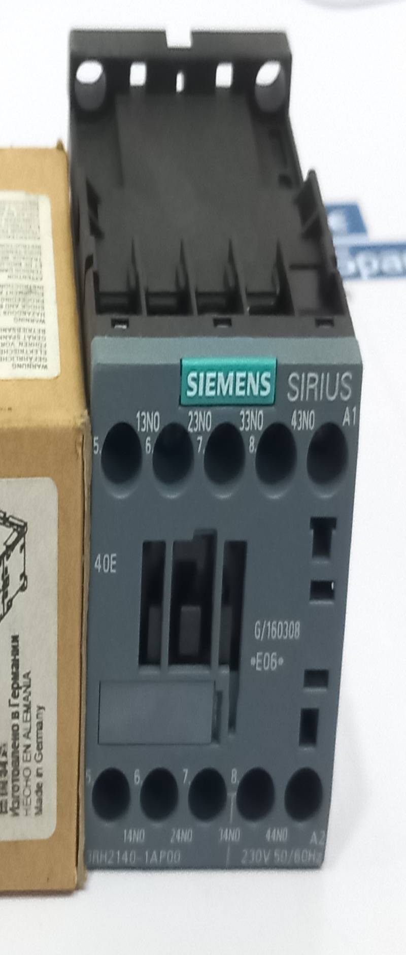 Siemens 3RH2140-1AP00 Contactor Relay 230V 50/60Hz AC-15 10A 230V