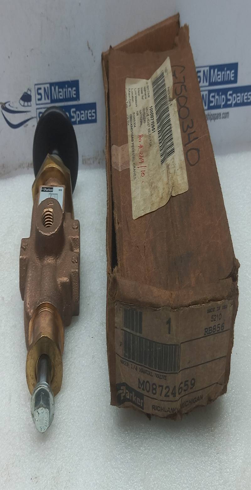 Parker M08724659 4W2P ¼ Manual Valve Press: 180PSIG National G7500340