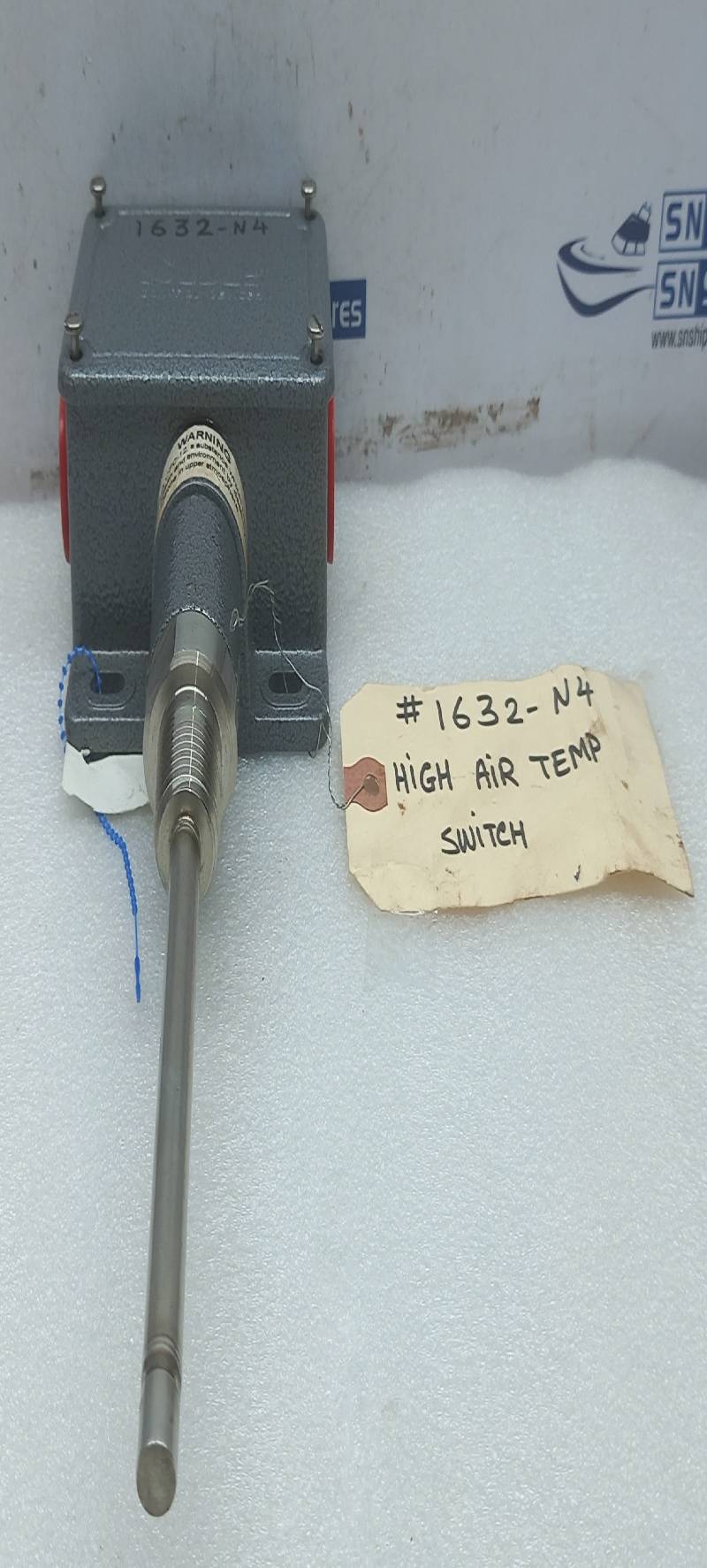 STATIC-O-RING SOR 201N3-K125-U9-C7A Temperature Switch 40-225° F