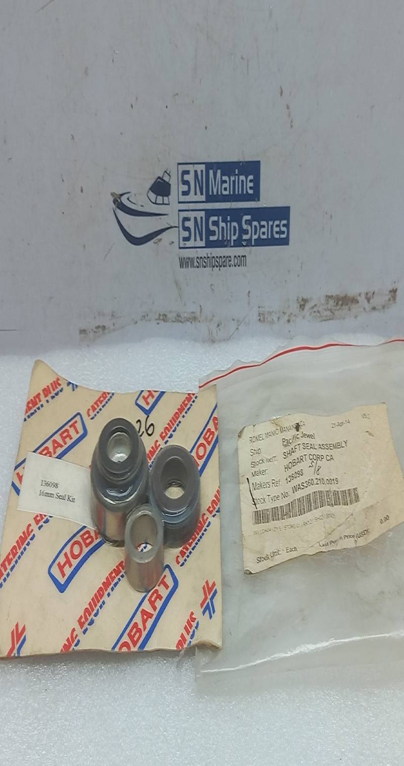 Hobart 136098 Shaft Seal Assembly 16 mm Kit