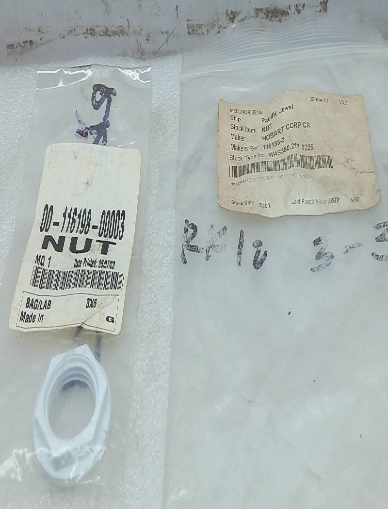 Hobart 00-116198-00003 Nut Fill Air Gap 116198-3