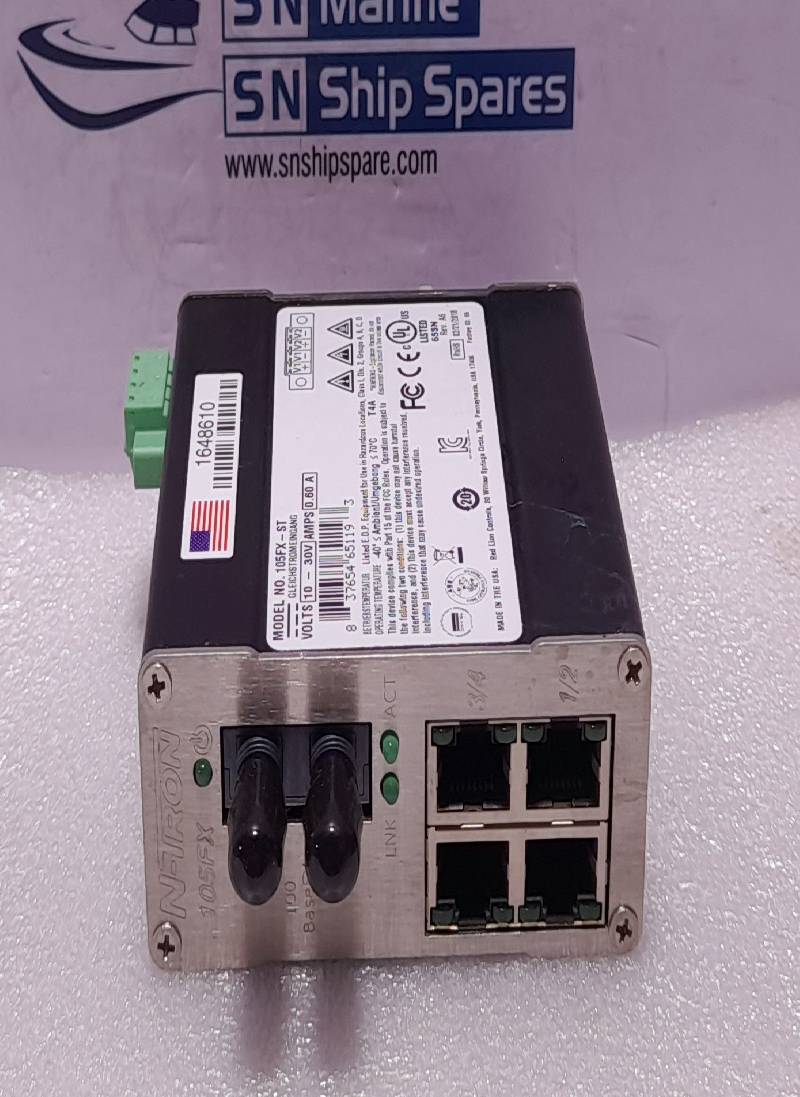 N-Tron 105FX-ST Unmanaged Multimode Ethernet Switch - 5 Port W/ST Fiber Connector