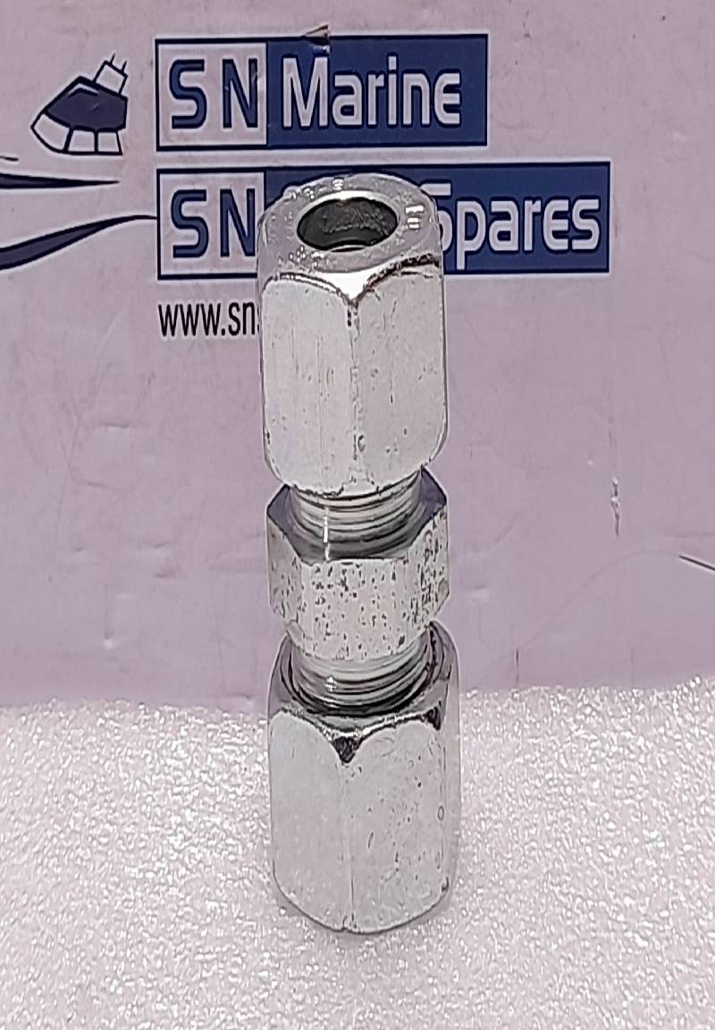 Parker G16ZSCF Ermeto DIN Tube Union 16 MM with Nut Zinc Plated S