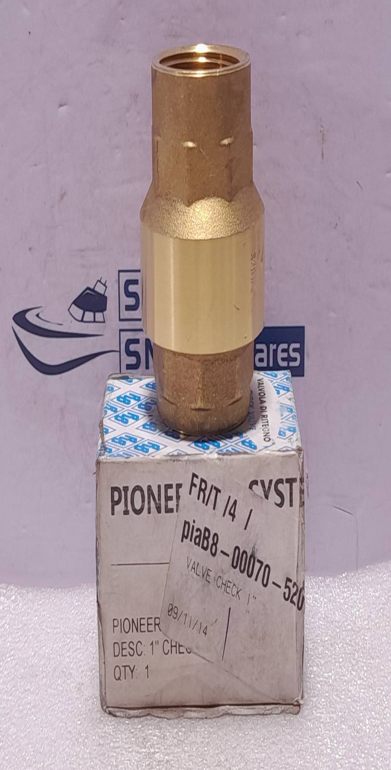 Pioneer Air B80007052079 Check Valve Purge 1 Inch Nominal Size B8-00070-52079